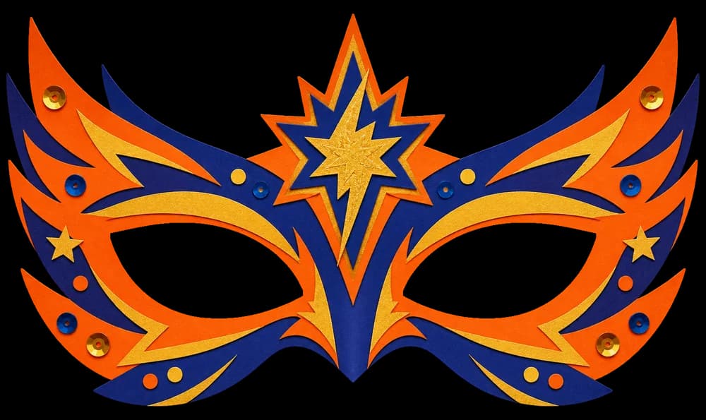 Masque de super-héros à imprimer, version couleur, prête à découper