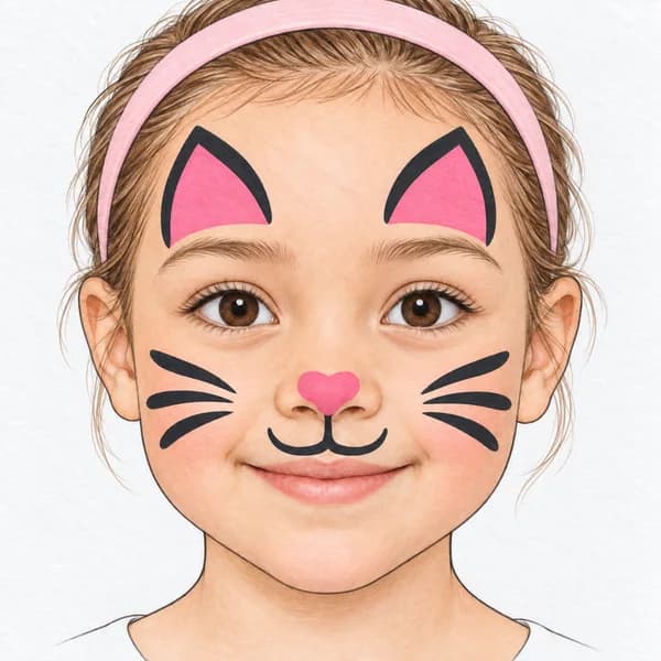 Étape 2 du maquillage de chat facile