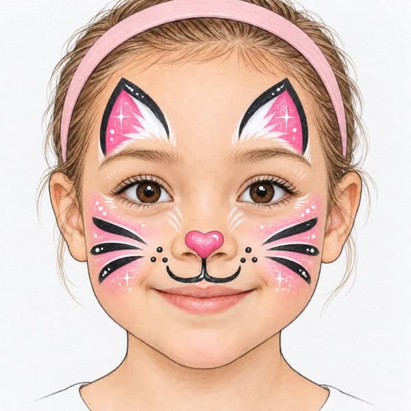 Étape 3 du maquillage de chat facile