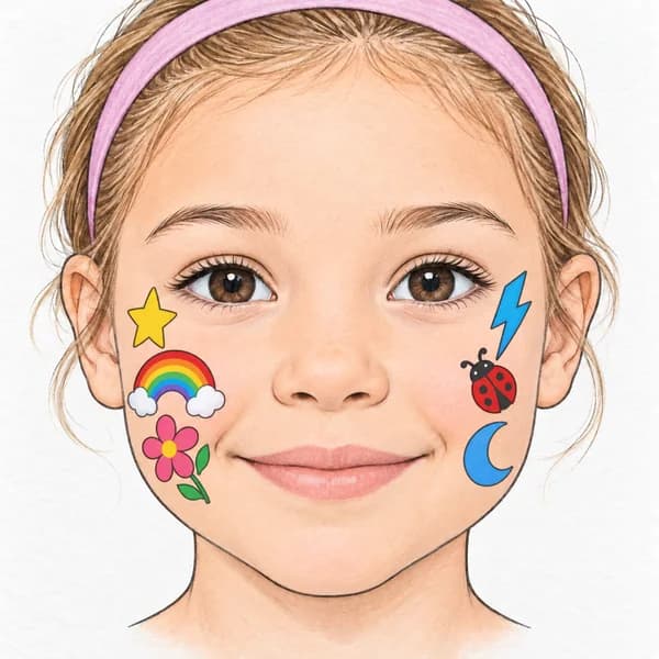 Étape 2 du petit maquillage sur la joue en 2 minutes