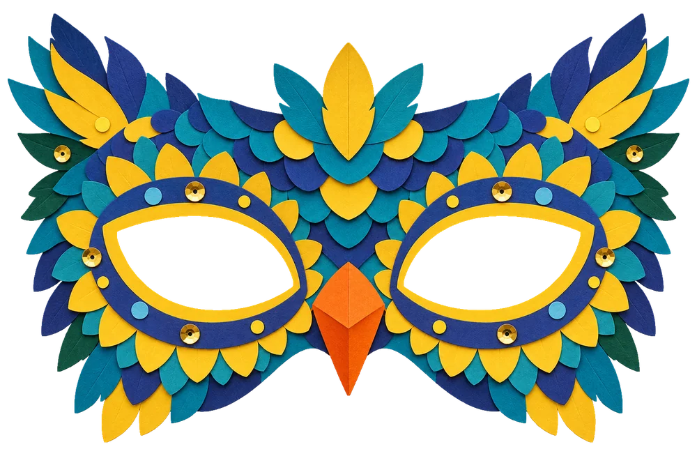 Masque de hibou à imprimer