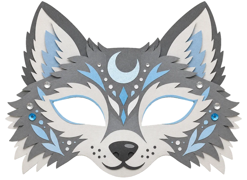 Masque de loup à imprimer