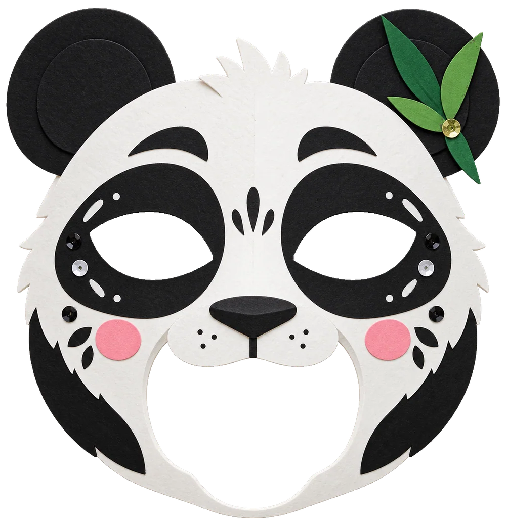 Masque de panda à imprimer