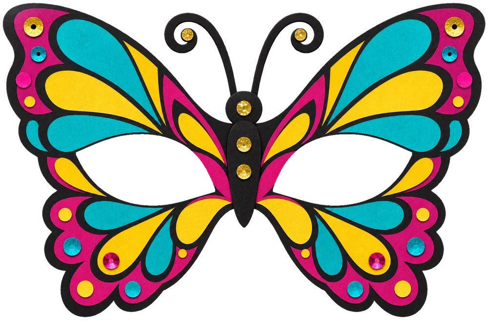 Masque de papillon à imprimer