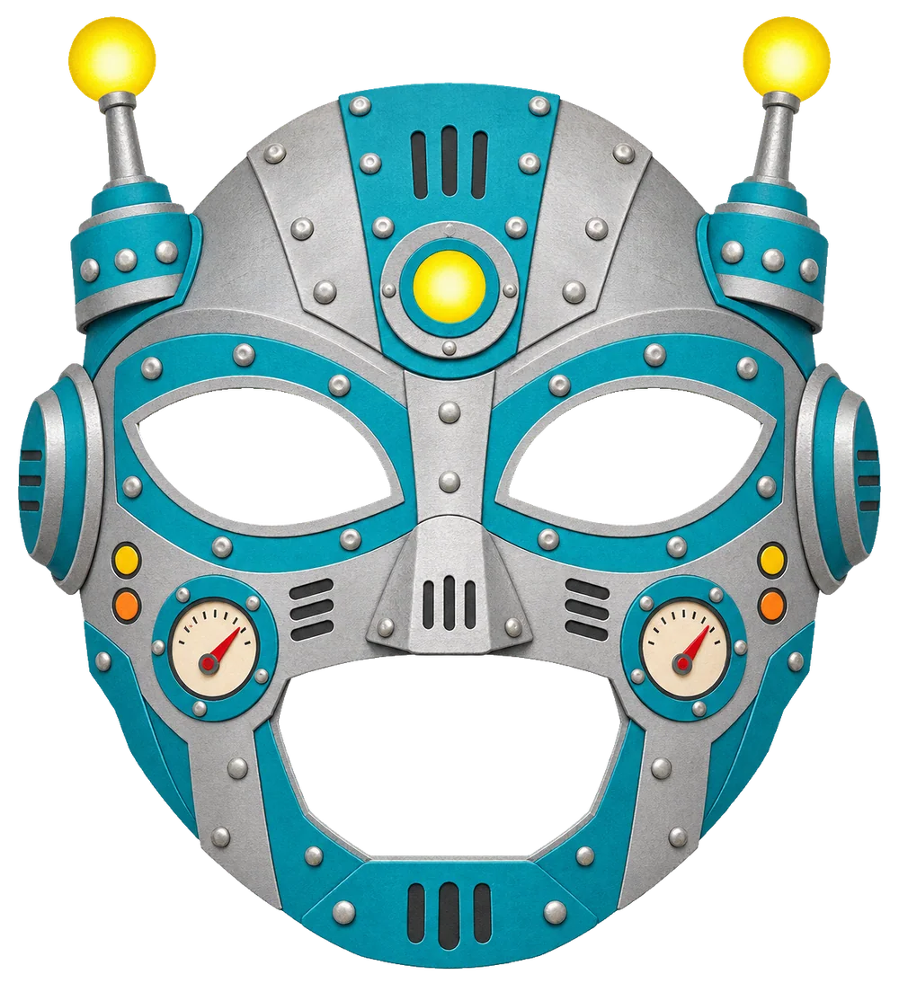 Masque de robot à imprimer