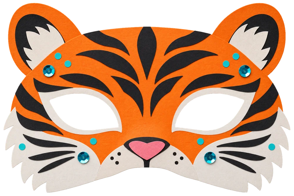 Masque de tigre à imprimer